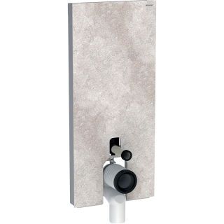GE Monolith Sanitärmodul für Stand-WC 114cm, Steinzeug Betonoptik, Aluminium