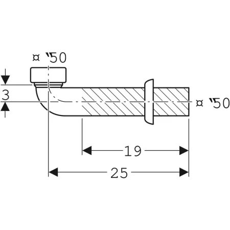 GE Ablauf-Anschlussbogen