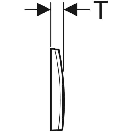 GE Delta25 (ex Delta35) BetPl., 2-M-Sp. Square, mattverchromt