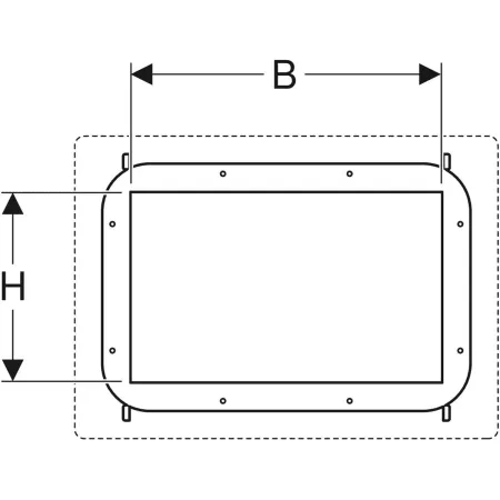 GE Duofix Element für für Nischenablagebox befliesbar
