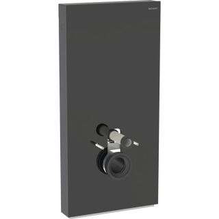 GE Monolith Plus Sanitärmodul f. WWC 101cm, Glas schwarz / alu. schwarzchrom