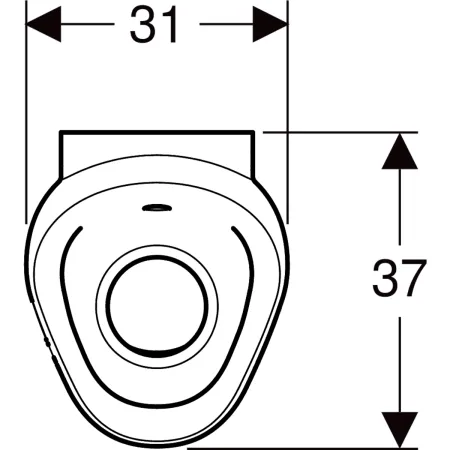 GE Urinal Preda mit Steuerung