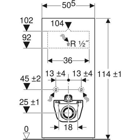 GE Monolith Plus Sanitärmodul für Wand-WC