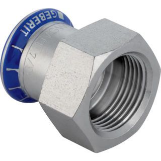 GE Mapress Edelstahl Übergang mit IG d28-Rp3/4