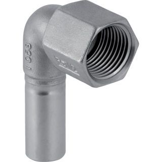 GE Mapress Edelstahl Übergangswinkel 90Gr mit IG und Einschubende d15-Rp1/2