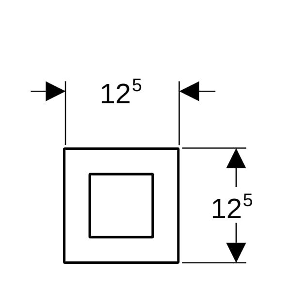 GE Typ 40 UR-Strg. mit pneum. Sp-Ausl. Square, Glas, sand-grau