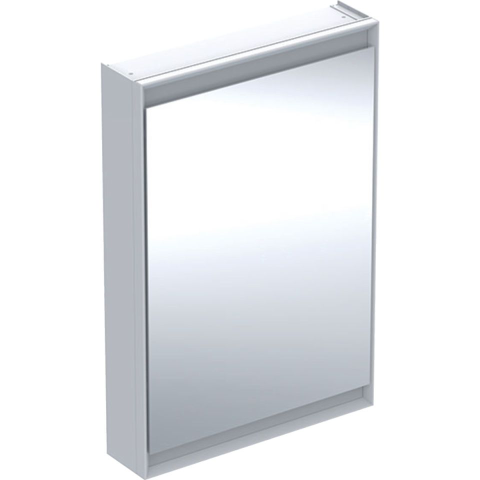 GE ONE Spiegelschrank mit ComfortLight 1 Tür re, AP-Mont., 60x90x15cm, weiß