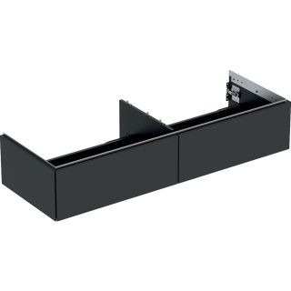 GE ONE Unterschrank für WT/-Platte 2 Schubl., 133,2x26,6x47cm, lava matt