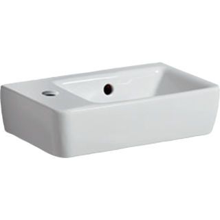 GE Renova Compact HWB, verk. Ausladung 40x25cm, Hl. li, m. Ül., weiß, KeraTect