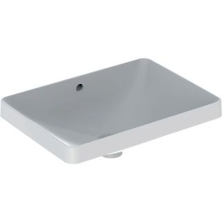 GE VariForm Einbauwaschtisch, rechteckig 55x40cm, o. Hl, m. Ül., glasiert/weiß