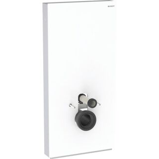 GE Monolith Plus Sanitärmodul f. WWC 101cm, Glas weiß /Aluminium