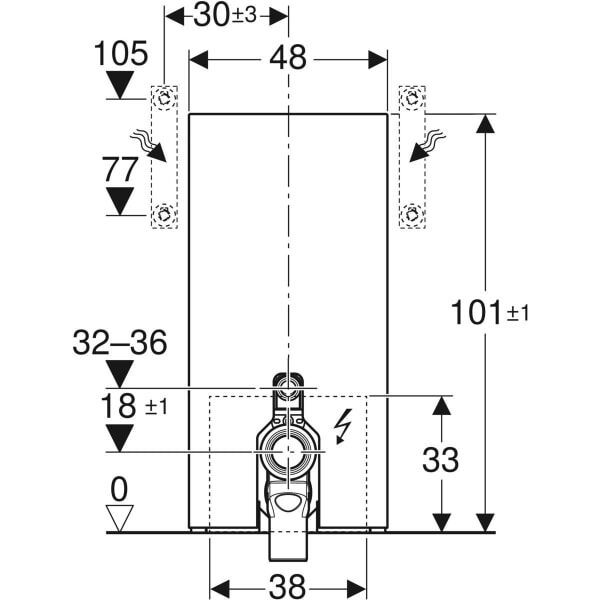 GE Monolith Plus Sanitärmodul für Stand-WC
