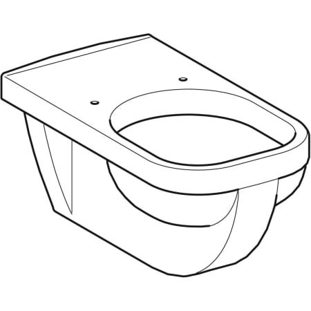 GE Renova Comfort Square Wand-WC Flachspüler