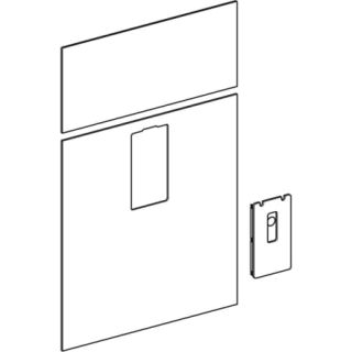 GE Frontverkleidung für Geberit Monolith für WT, B: 73cm Glas sand