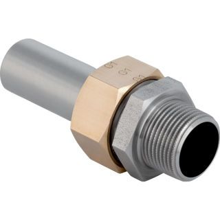 GE Mapress Edelstahl Übergangsverschr. mit AG und Einschubende d15-R1/2