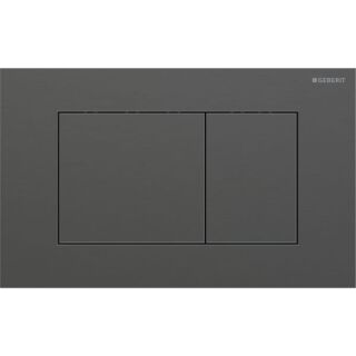 GE Sigma 40 BetPl., für 2-Mengen-Spülung Square, schwarzchrom gebü./Etc