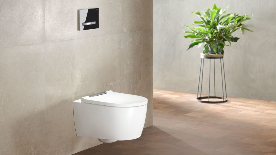 GE ONE Set Wand-WC mit WC-Sitz