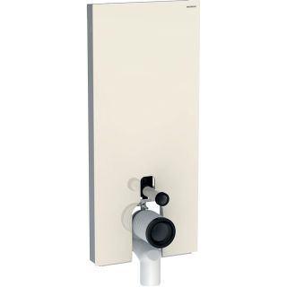 GE Monolith Sanitärmodul für Stand-WC 114cm, Glas sand-grau, Aluminium