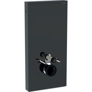 GE Monolith Sanitärmodul für Wand-WC 101cm, Glas lava, Aluminium schwarzchrom