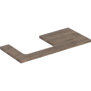 GE ONE WT-Platte, Ausschnitt li, für AWT 105x3x47cm, Nussbaum hickory