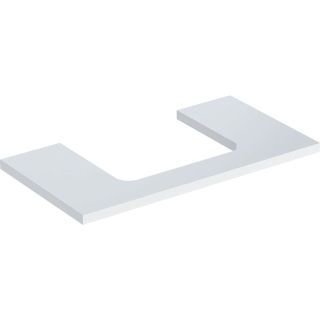 GE ONE WT-Platte, Ausschnitt mi. für AWT 90x3x47cm, weiß hgl.