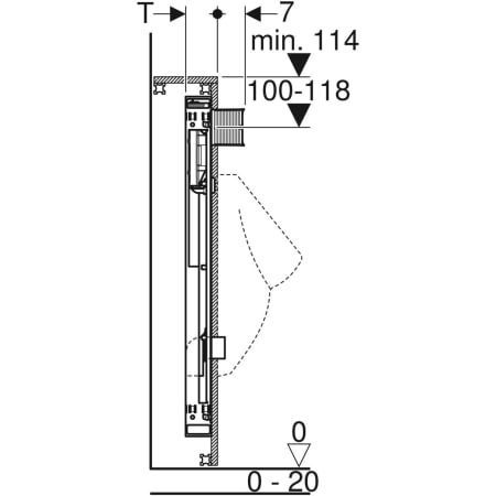 GE GIS Element für Urinal