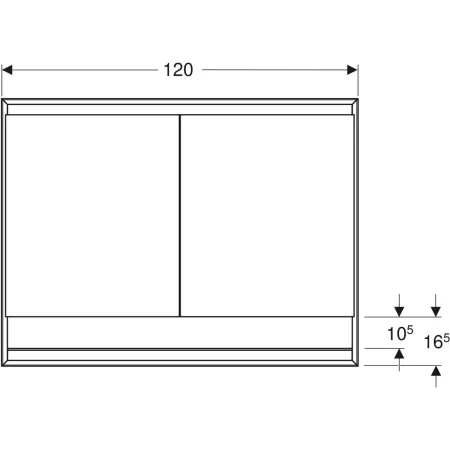 GE ONE Spiegelschrank mit ComfortLight