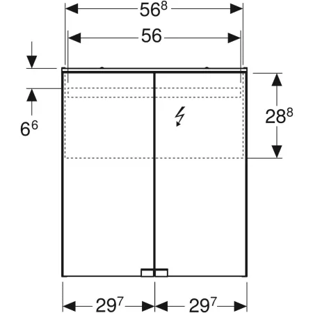 GE Option Basic Spiegelschrank