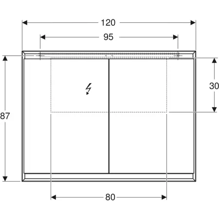 GE ONE Spiegelschrank mit ComfortLight