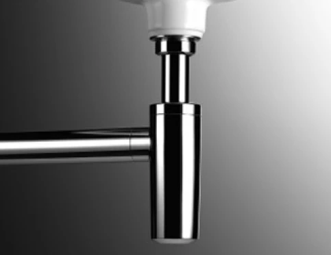 Waschbeckenablauf mit Siphon