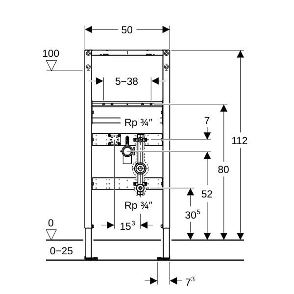 GE Duofix Element für Waschtisch