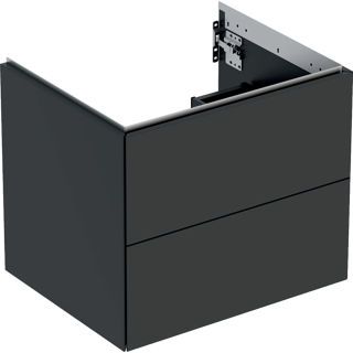 GE ONE Unterschrank für WT/-Platte 2 Schubl., 59,2x50,4x47cm, lava matt