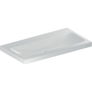 GE iCon Light Waschtisch 90x48cm ohne Hahnloch, ohne Überlauf, weiß