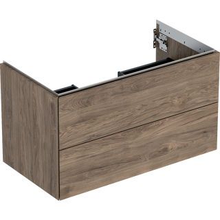 GE ONE Unterschrank für WT/-Platte 2 Schubl., 88,8x50,4x47cm, Nussb.hickory