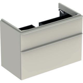 GE Smyle Square US für WT, m. 2 Schubl. 88,4x61,7x47cm, sand-grau