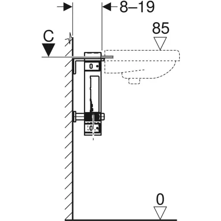 GE Kombifix Element für Waschtisch