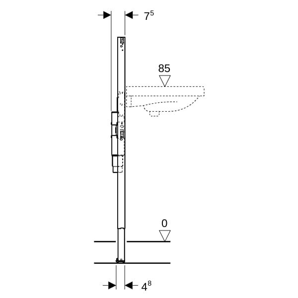 GE Duofix Element für Waschtisch