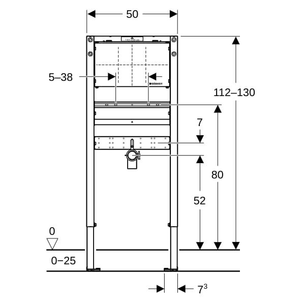 GE Duofix Element für Waschtisch