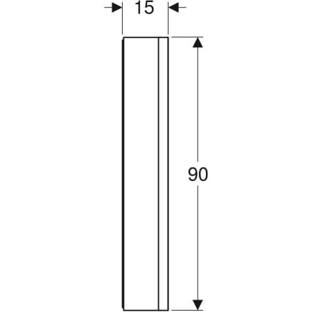GE ONE Spiegelschrank mit ComfortLight 2 Türen, AP-Mont., 75x90x15cm, weiß