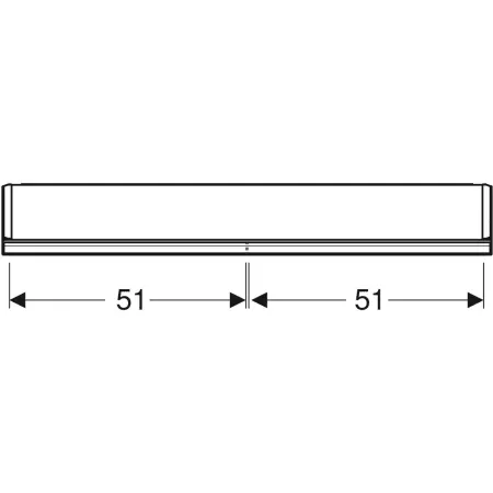 GE ONE Spiegelschrank mit Ni/Comf.Light 2 Türen, AP-Mont., 105x90x15cm, weiß
