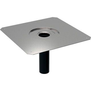 GE Pluvia Dampfsperrenanschluss d56, 12l/s, CrNi-Stahl 1.4301