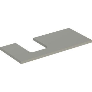 GE ONE WT-Pl. Aus li für AWT Schalenform 105x3x47cm, greige matt