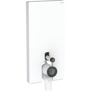 GE Monolith Plus Sanitärmodul f. SWC 101cm, Glas weiß /Aluminium