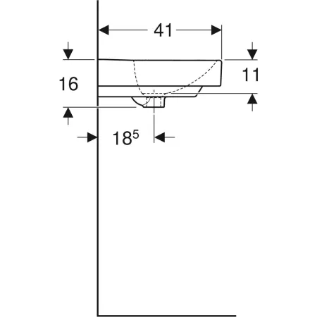 GE Smyle Square Handwaschbecken