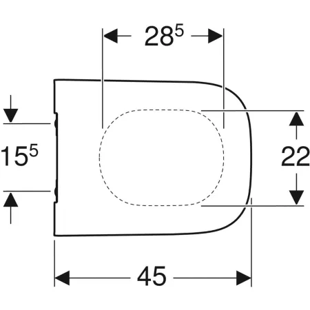 GE Smyle Square WC-Sitz