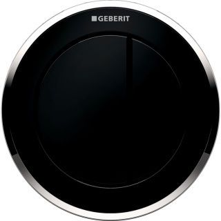 GE Typ10 Fernbetätigung, pneum., 2-M-Sp. Möbeldrücker, Round, schw/hgl.chr.