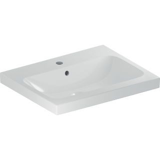 GE iCon Light Waschtisch 60x48cm mit Hahnloch, mit Überlauf, weiß