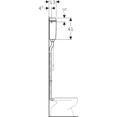 GE Aufputzspülkasten AP127