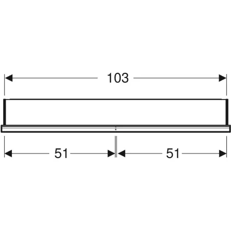 GE ONE Spiegelschrank mit ComfortLight 2 Türen, UP-Mont., 105x90x15cm, alu.