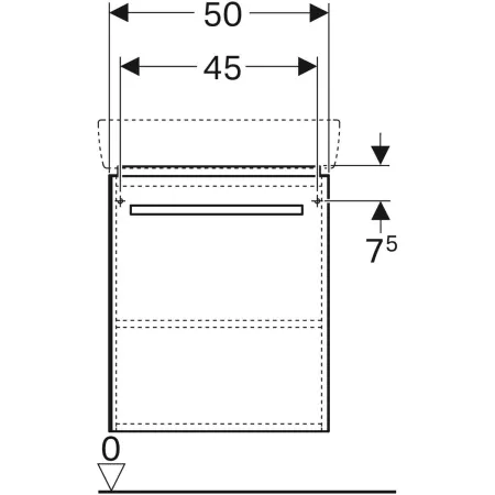 GE Renova Compact Unterschrank für Waschtisch